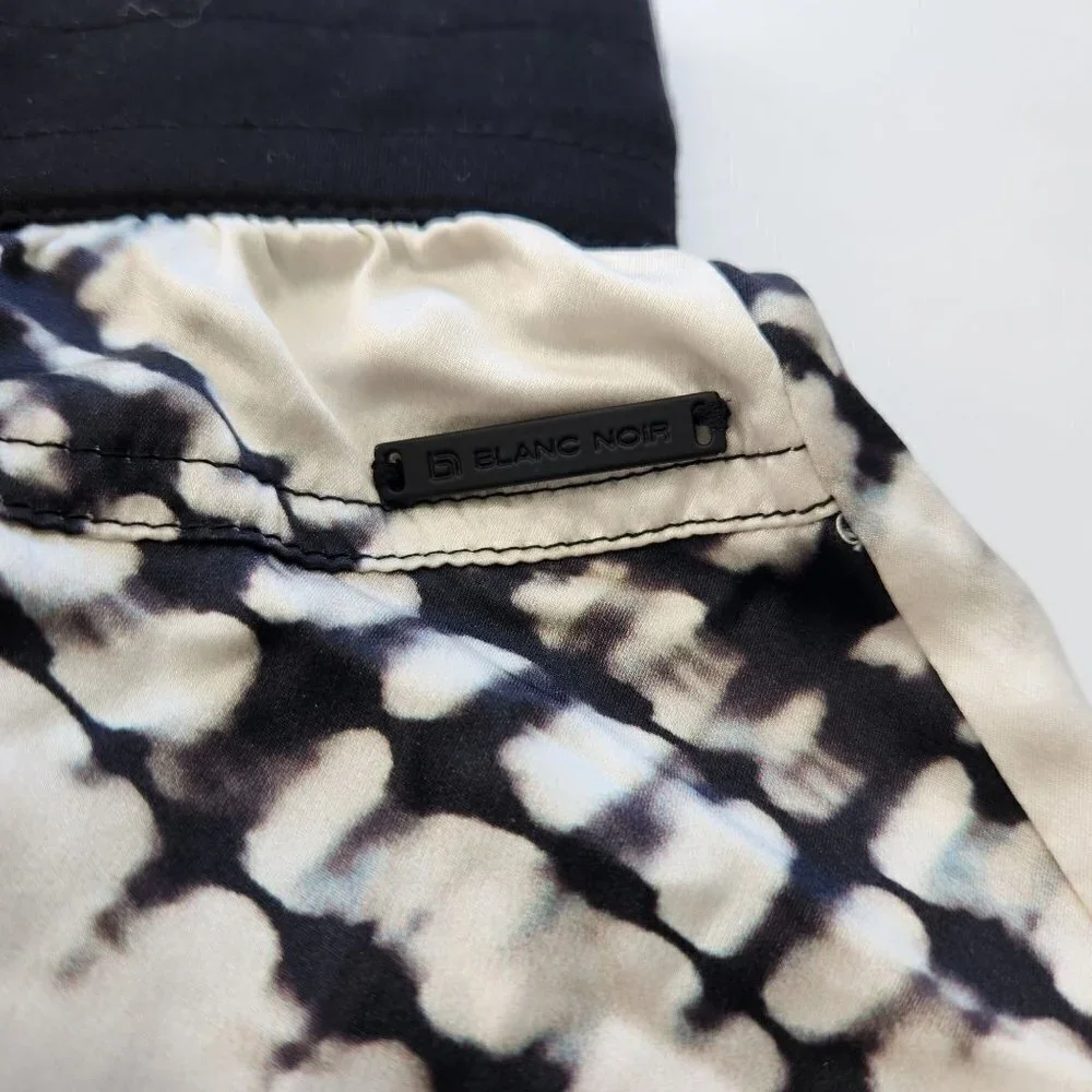Blanc Noir Venice Silk Shorts‎ Womens M Tie Dye Lounging Lightweight Pull On